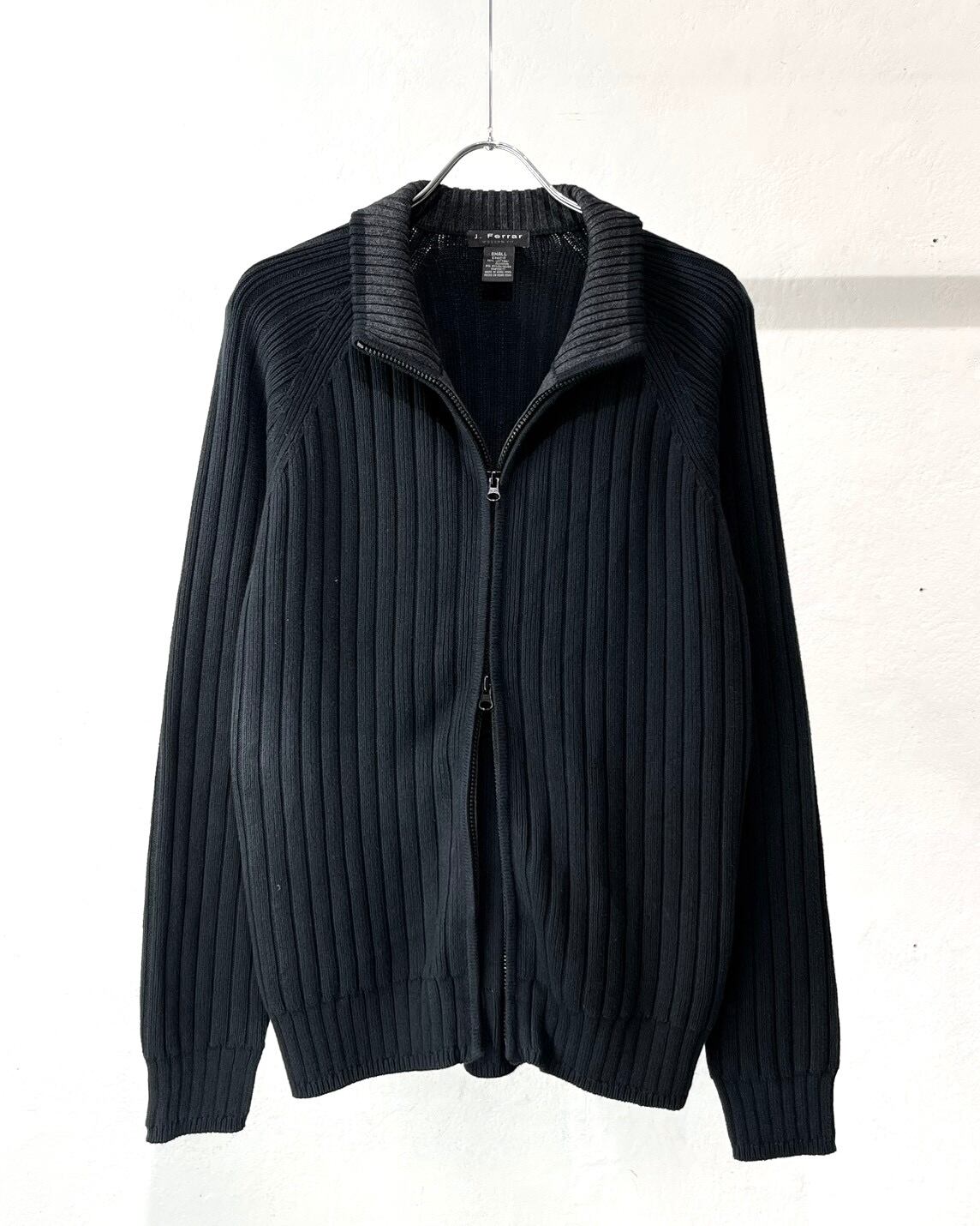 00s J.Ferrar Double-Zip Cotton Drivers Knit