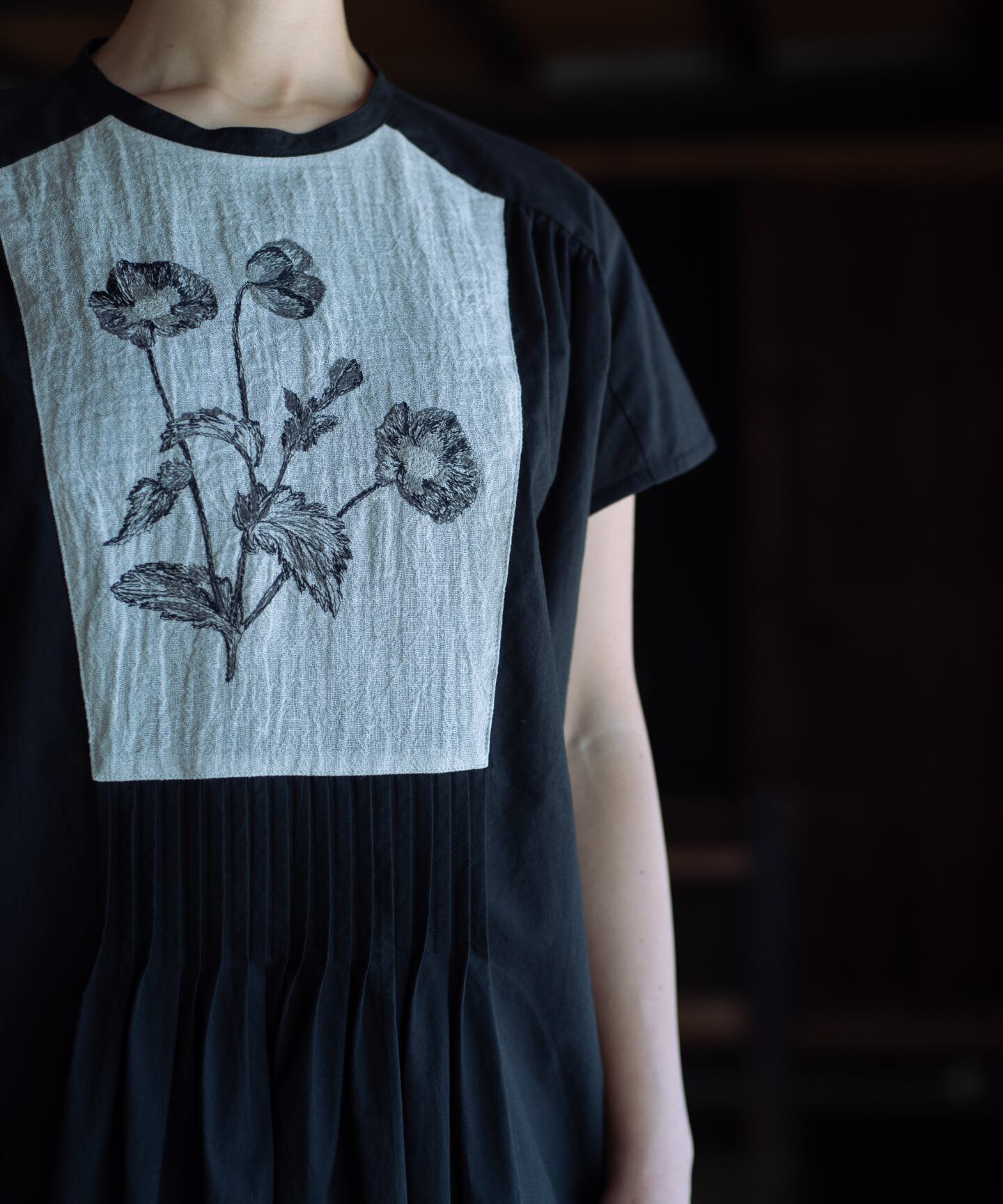 ポピー押し花刺繍ワンピースドレス Mud613 Muuc Everlasting Sprout 公式オンラインショップ