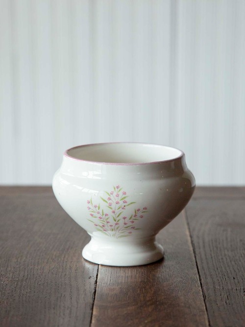 Moulin　des  Loups 脚付きボウル＜フランスヴィンテージ・陶器・ムーラン・デ・ルー＞
