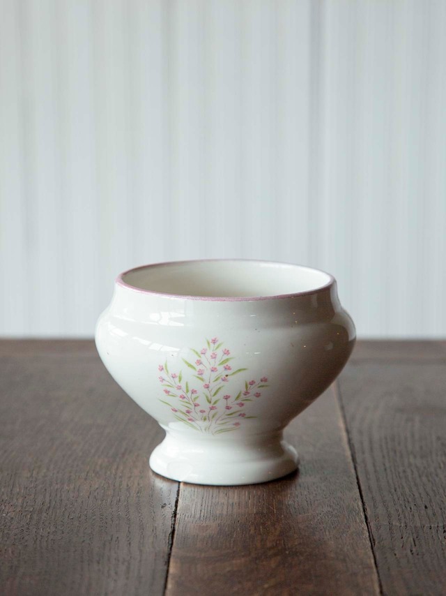Moulin des Loups 脚付きボウル<フランスヴィンテージ・陶器・ムーラン・デ・ルー>