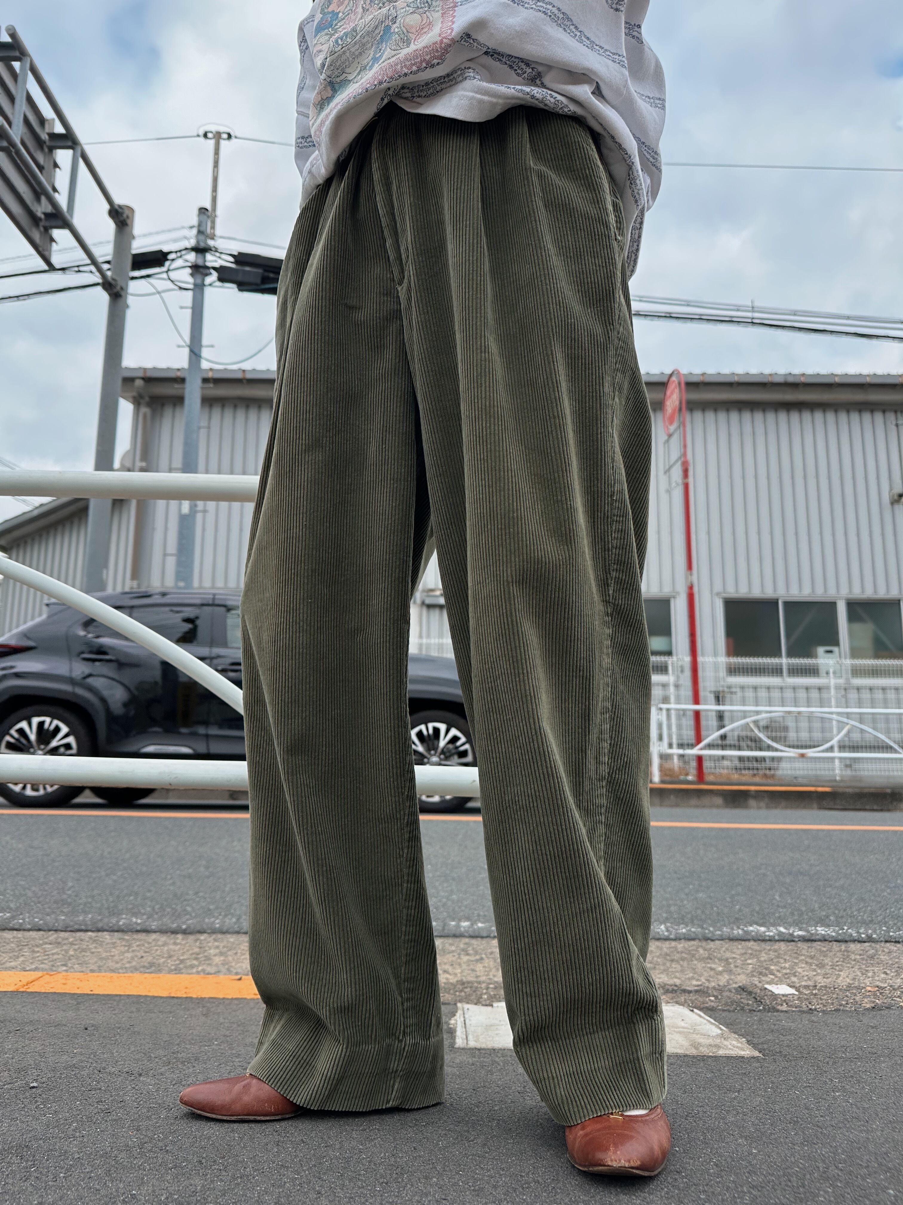 (PT745)90’s Tommy Hilfiger corduroy tac pants