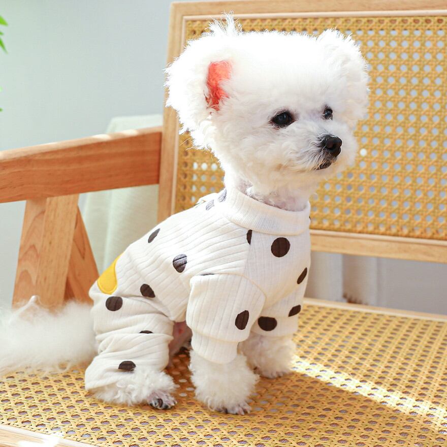 袖にクマさんのロンT  フレブル服　パグ服　犬服　ハンドメイド 袖にクマさんのロンT フレブル服パグ服犬服ハンドメイド