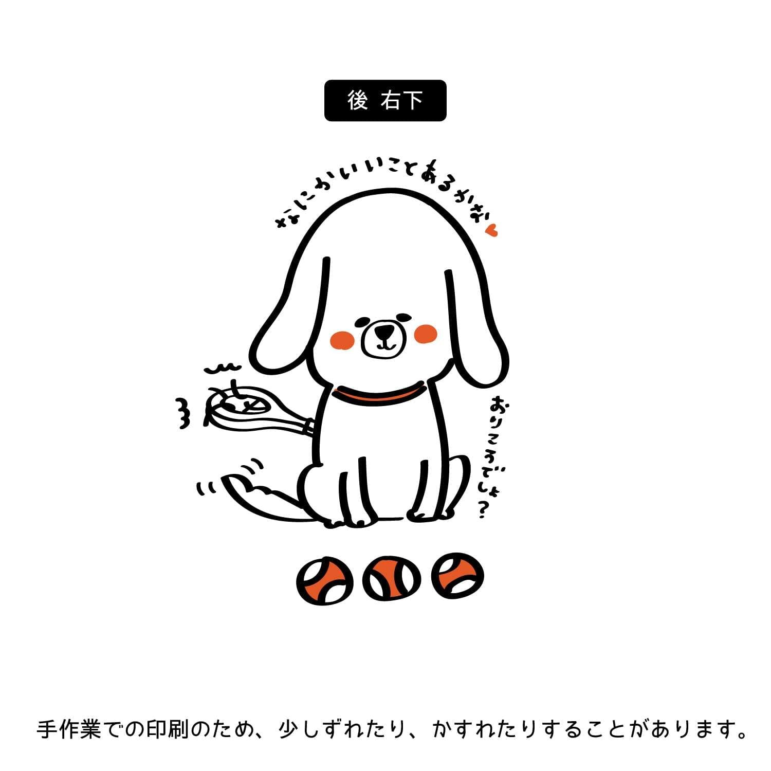 アニまるまるシリーズの薄手ロングドライTシャツ注文用 | Illustrator