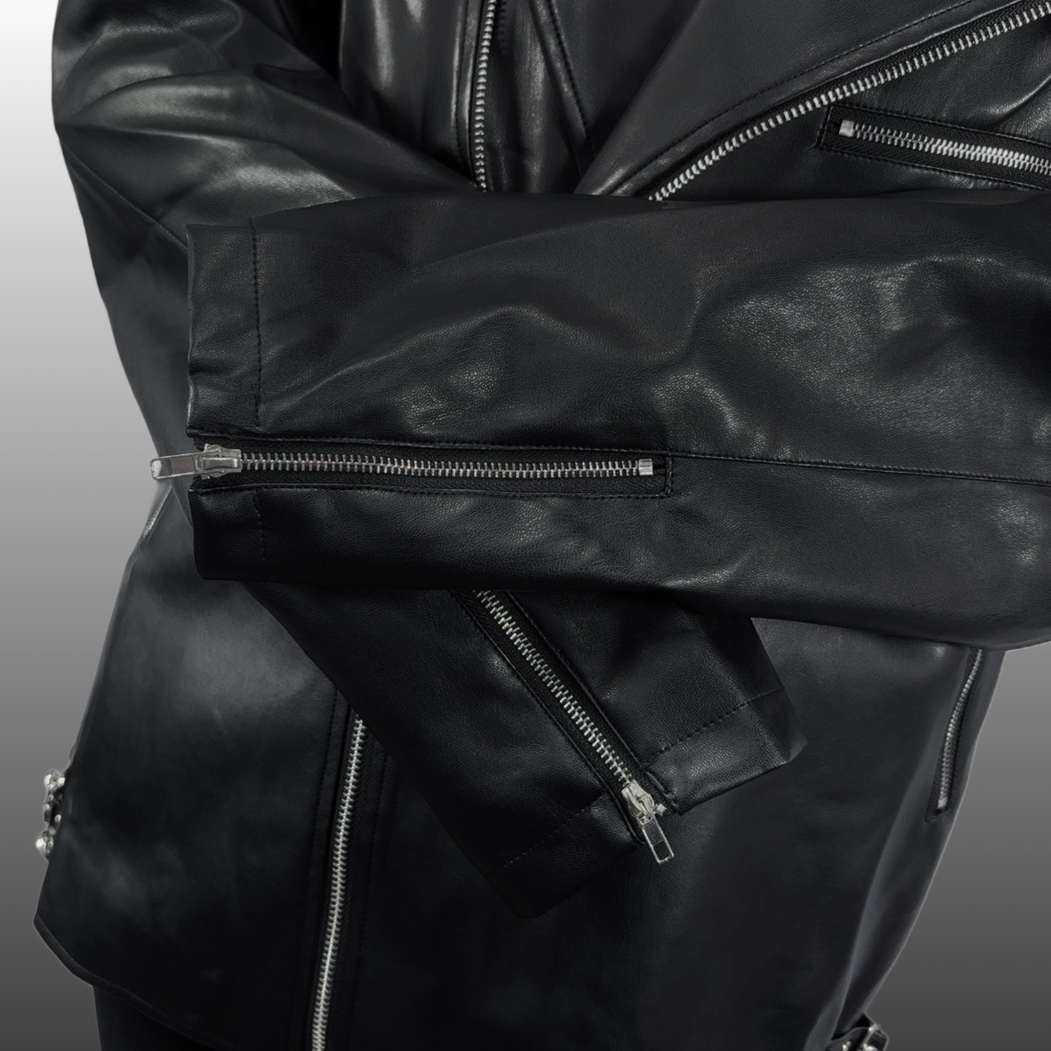 BLOOD LINER PU LEATHER JACKET | NIER CLOTHING