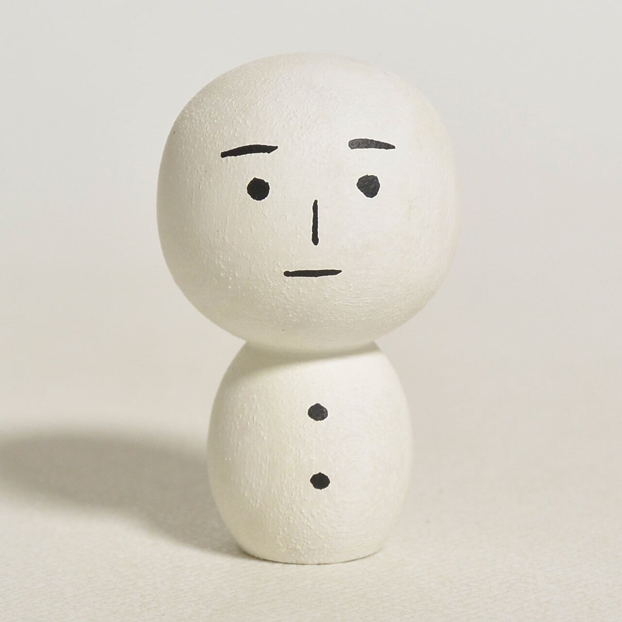 ゆきだるまこけしちゃん 約1寸 約3cm 鈴木明 工人（作並系）#2445