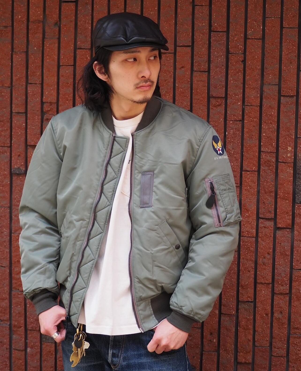 VISION STREET WEAR MA-1 ミリタリージャケット LL - ジャケット・アウター