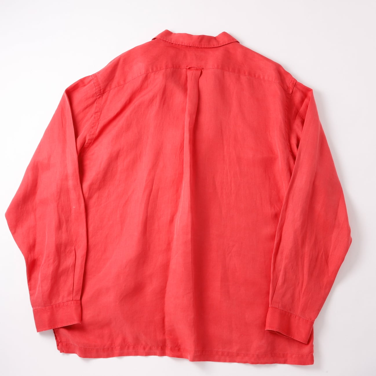 極美品】90s Ralph Lauren special linen silk open collar shirt