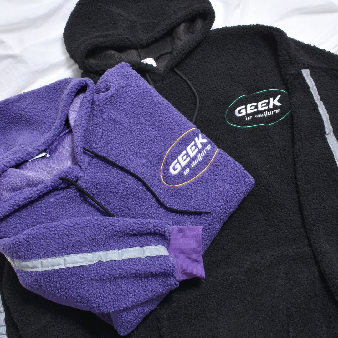 60%OFF】リフレクタースリーブ☆GEEKもこもこパーカー | VOLCAN&APHRODITE