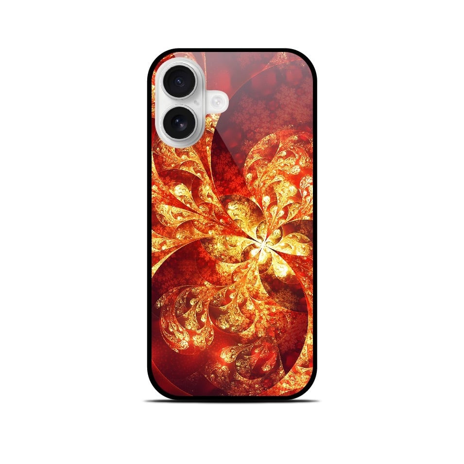 強化ガラスケース　等身大 光華 - 和風 角丸型 強化ガラスiPhoneケース | 紫乃二夢（しのにむ