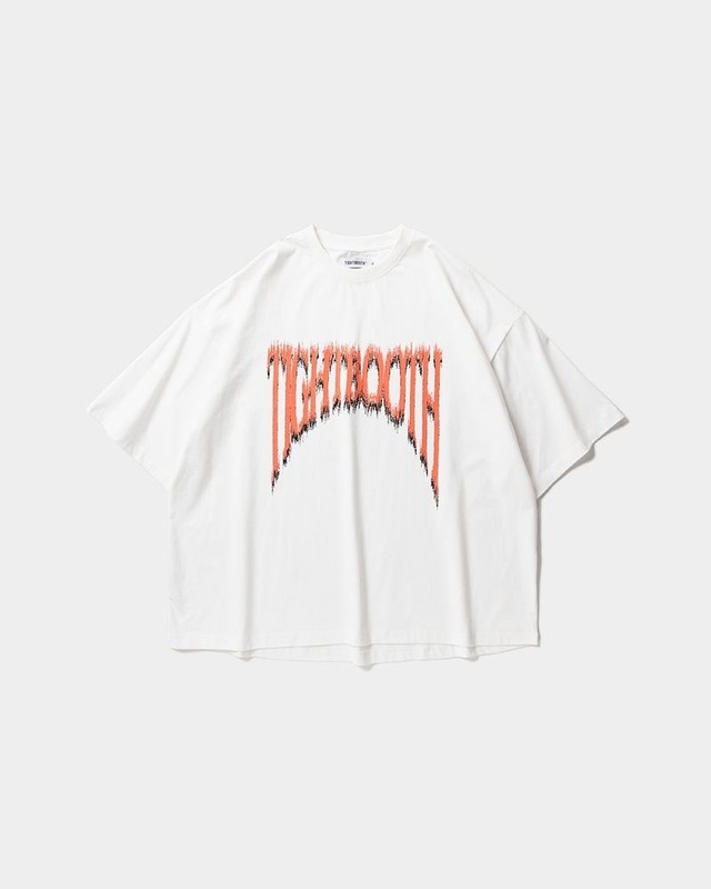 TIGHTBOOTH / JAGGED LOGO S/S T-SHIRT / WHITE