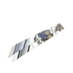 エルメス ツイリー EX-LIBRIS エクスリブリス スカーフ ホワイト ネイビー マルチカラー シルク レディース HERMES 【中古】