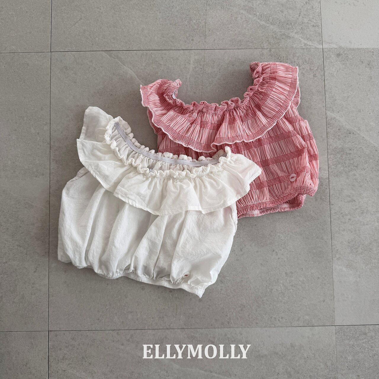 «予約»«ジュニアサイズあり»«elly molly» ブランブラウス 2colors