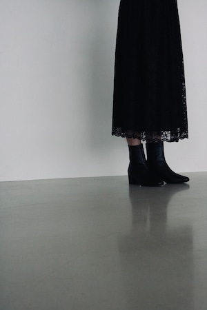 Vintage black lace skirt