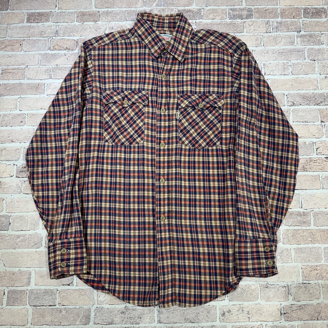 1980s LEVI'S COTTON CHECK SHIRT