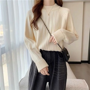 ベーシックデザインリブニット　A0150