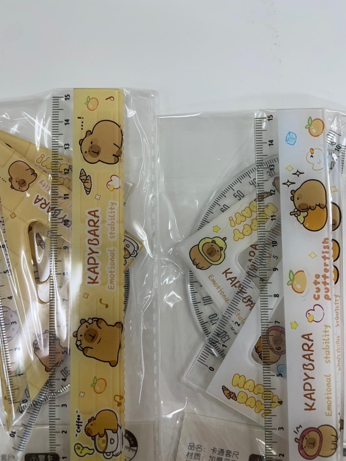 カピバラ定規セット | 韓国雑貨1 하나