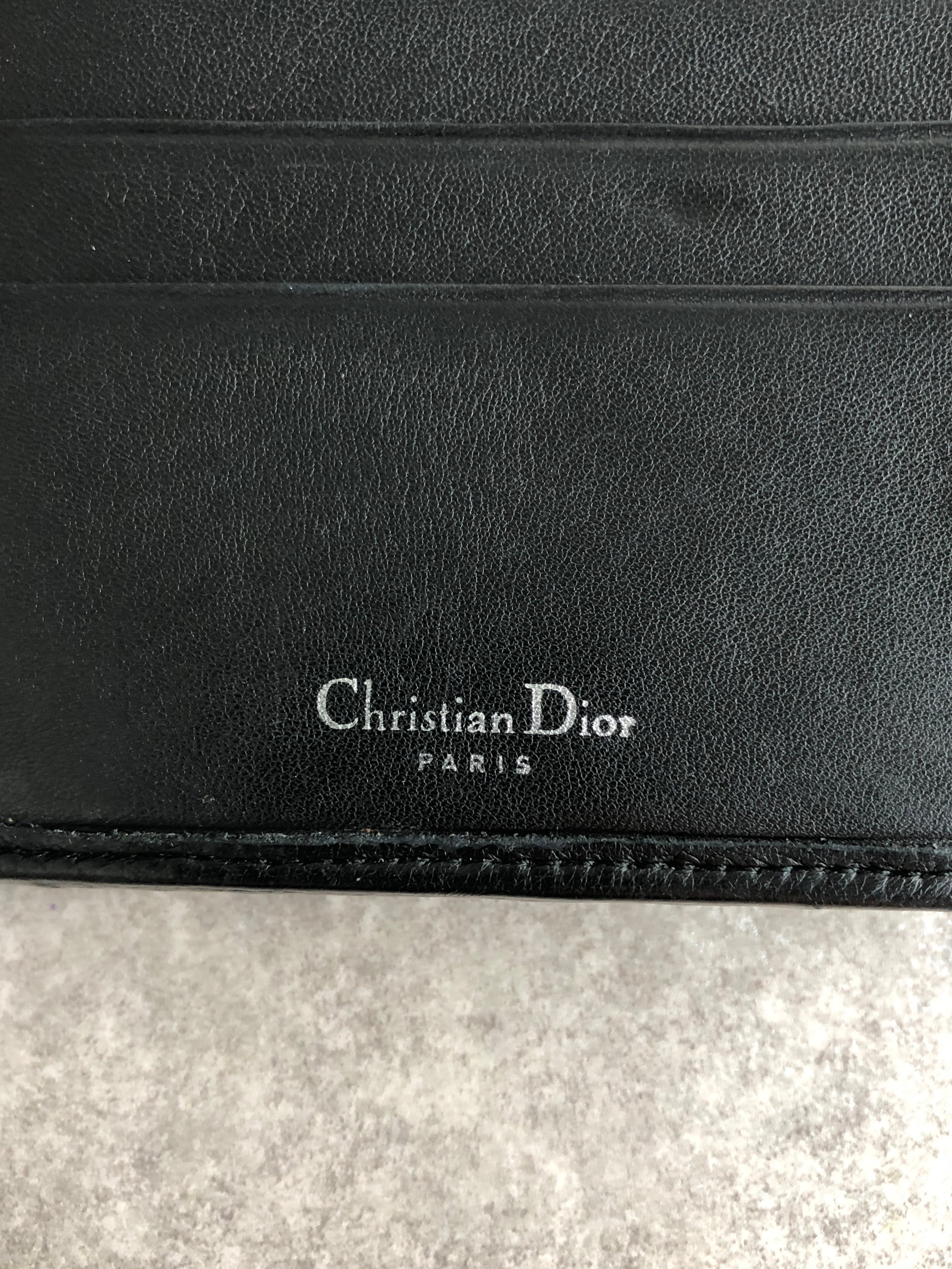 Christian Dior クリスチャン ディオール カナージュ 財布 ブラック