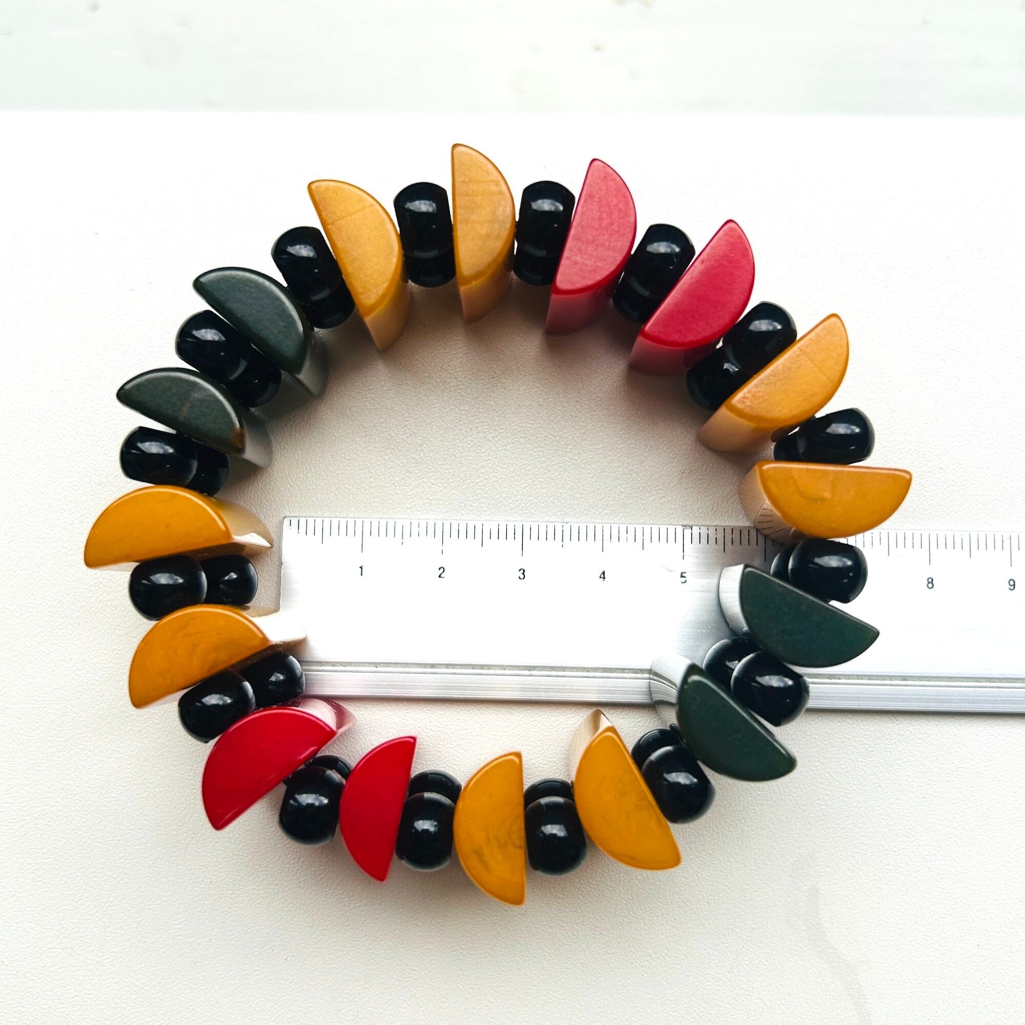 BAKELITE マルチカラーベークライト STRETCHブレスレット | Milo