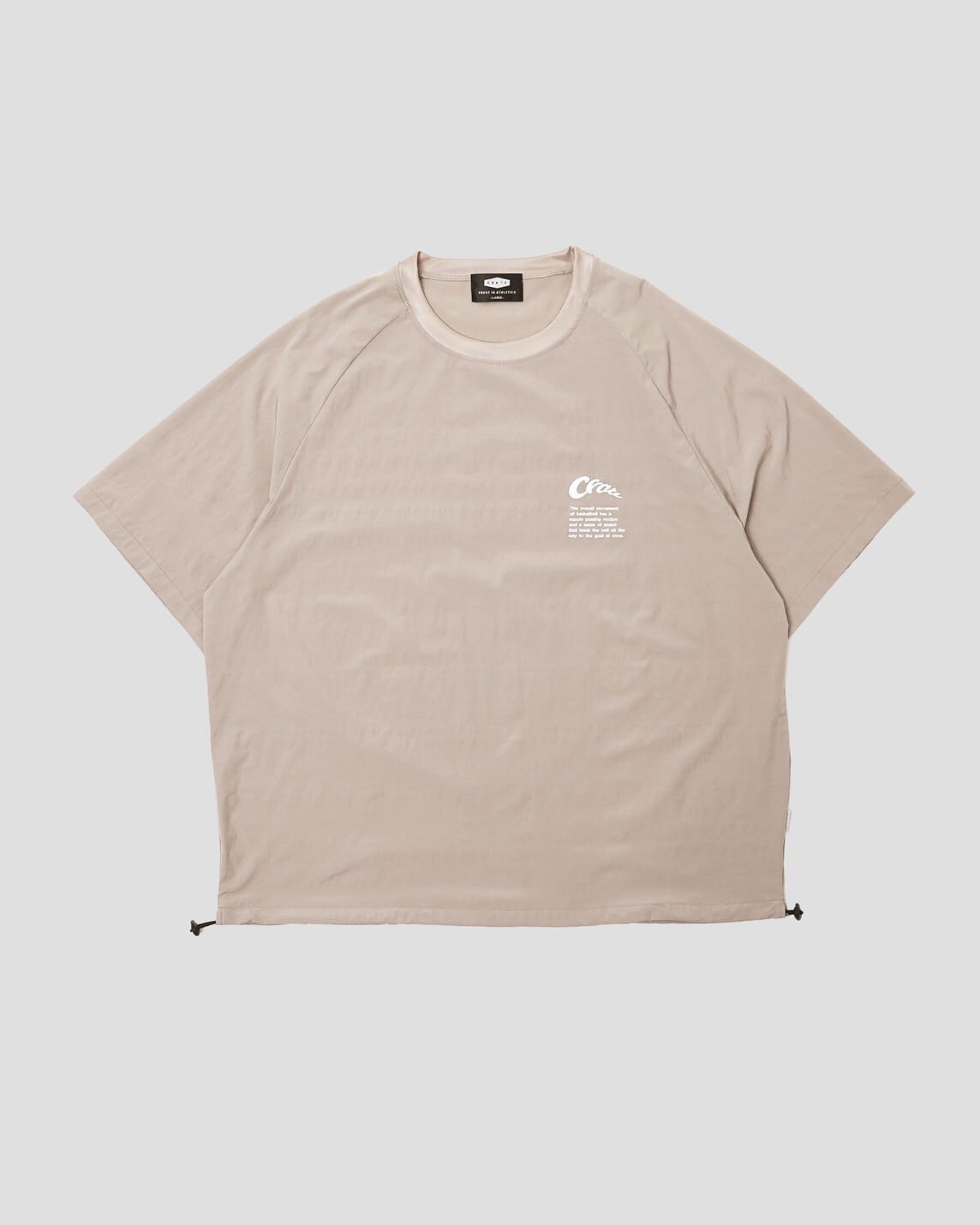 Drawcord Shirt S/S Tee TAN