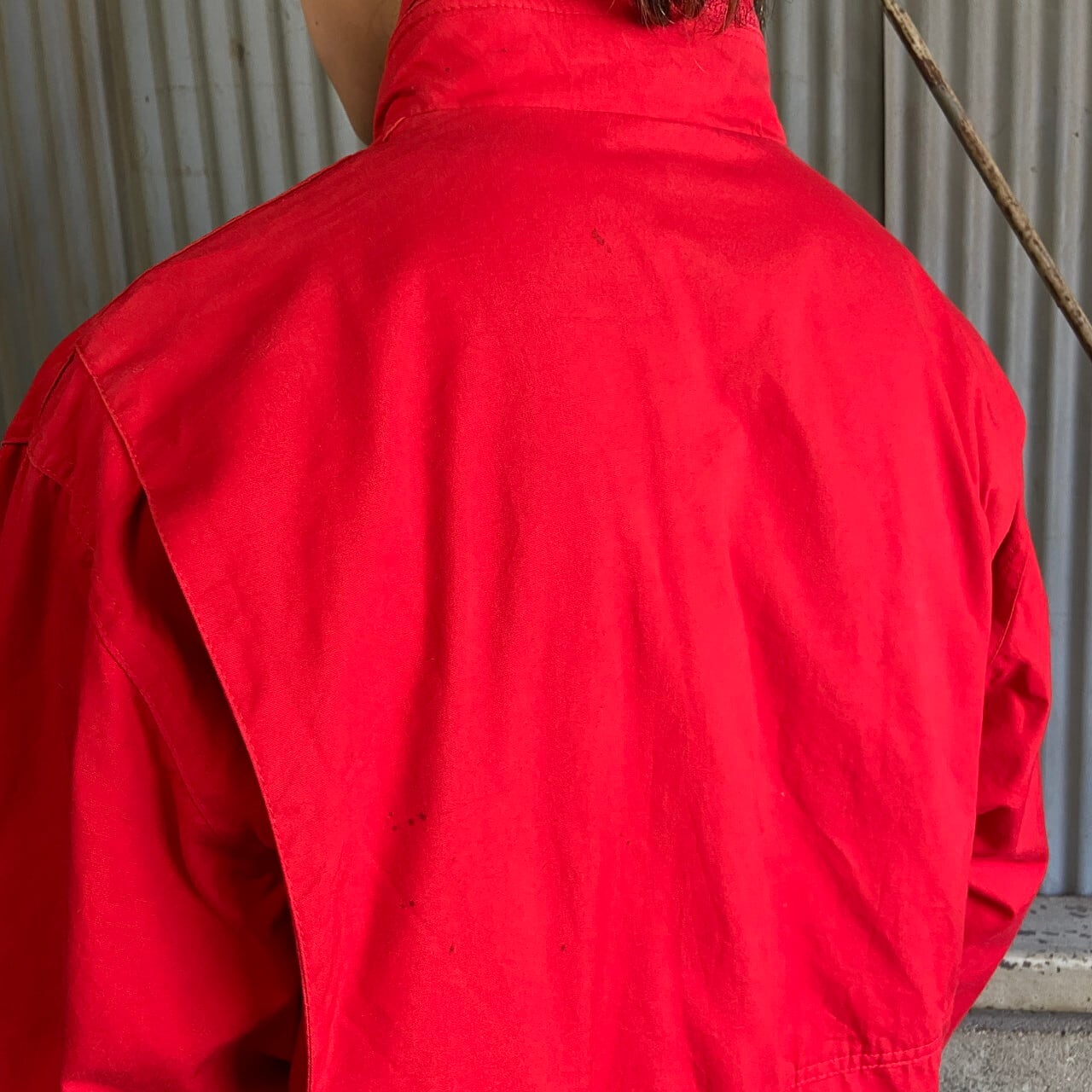 80s-90s Eddie Bauer コットン　ブルゾン　ジャケット red 80s-90s Eddie Bauer コットン ブルゾン ジャケット red