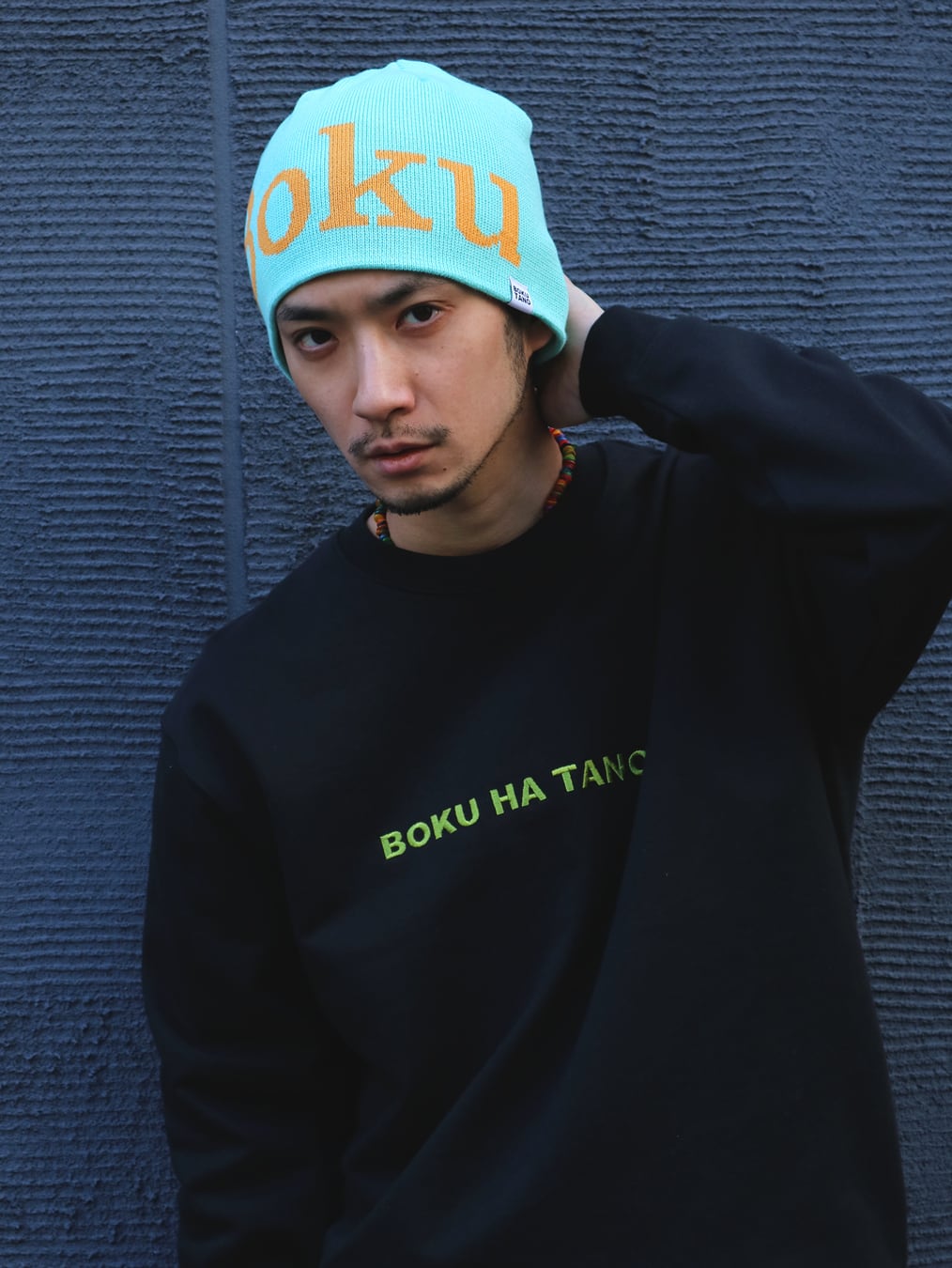 BOKU HA TANOSII ／ BOKU LOGO コットンビーニー 