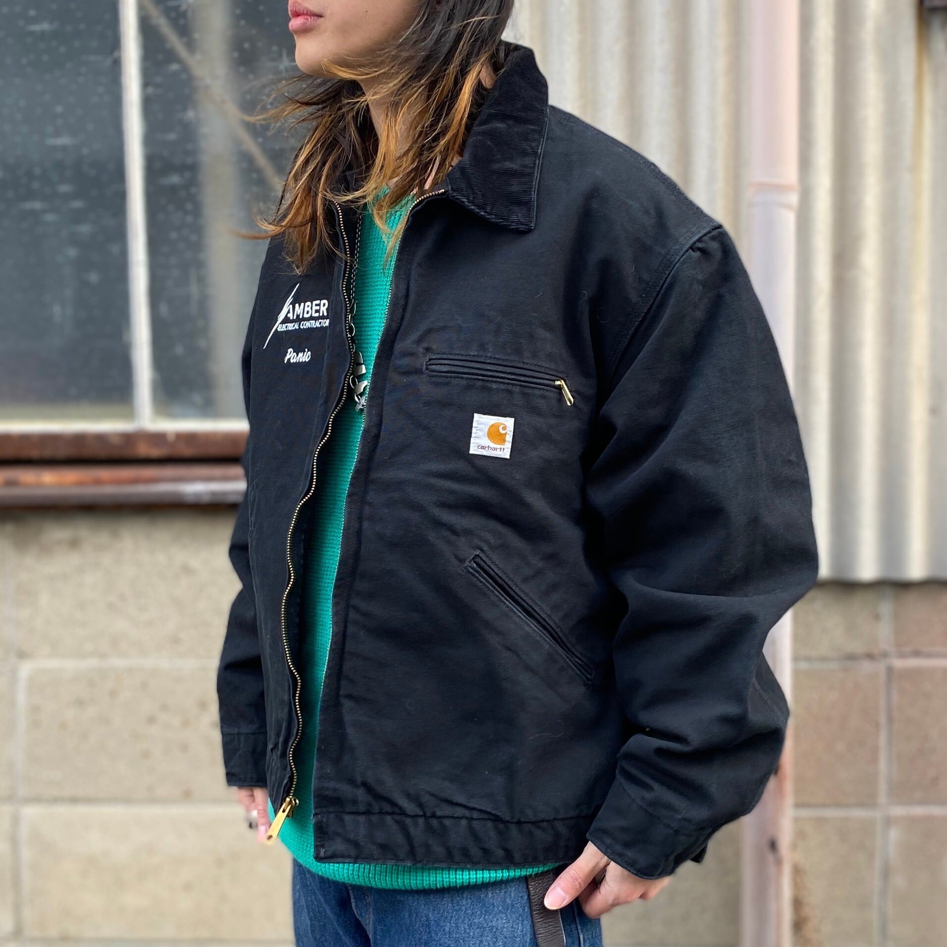 Carhartt デトロイトジャケット アクティブジャケット クラッシュ-