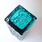 ブルーグリーンの渦の花瓶