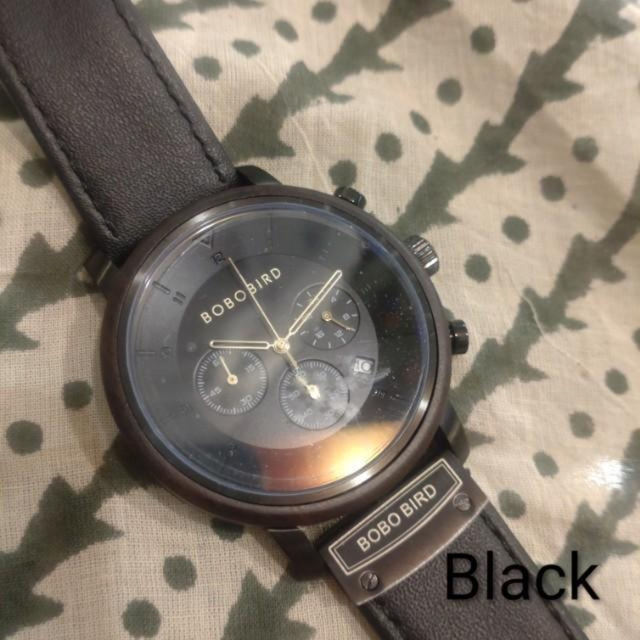 Wood Frame Quatz Watch Accessory　Men’ｓ　Fashion　Present　Gift