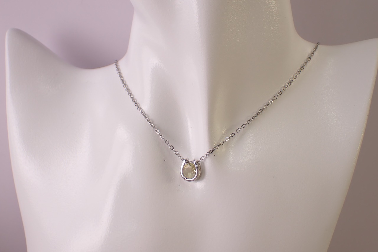 レモンクォーツネックレス　1.56ct [D12‐193]