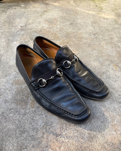 【GUCCI】horse bit leather loafers