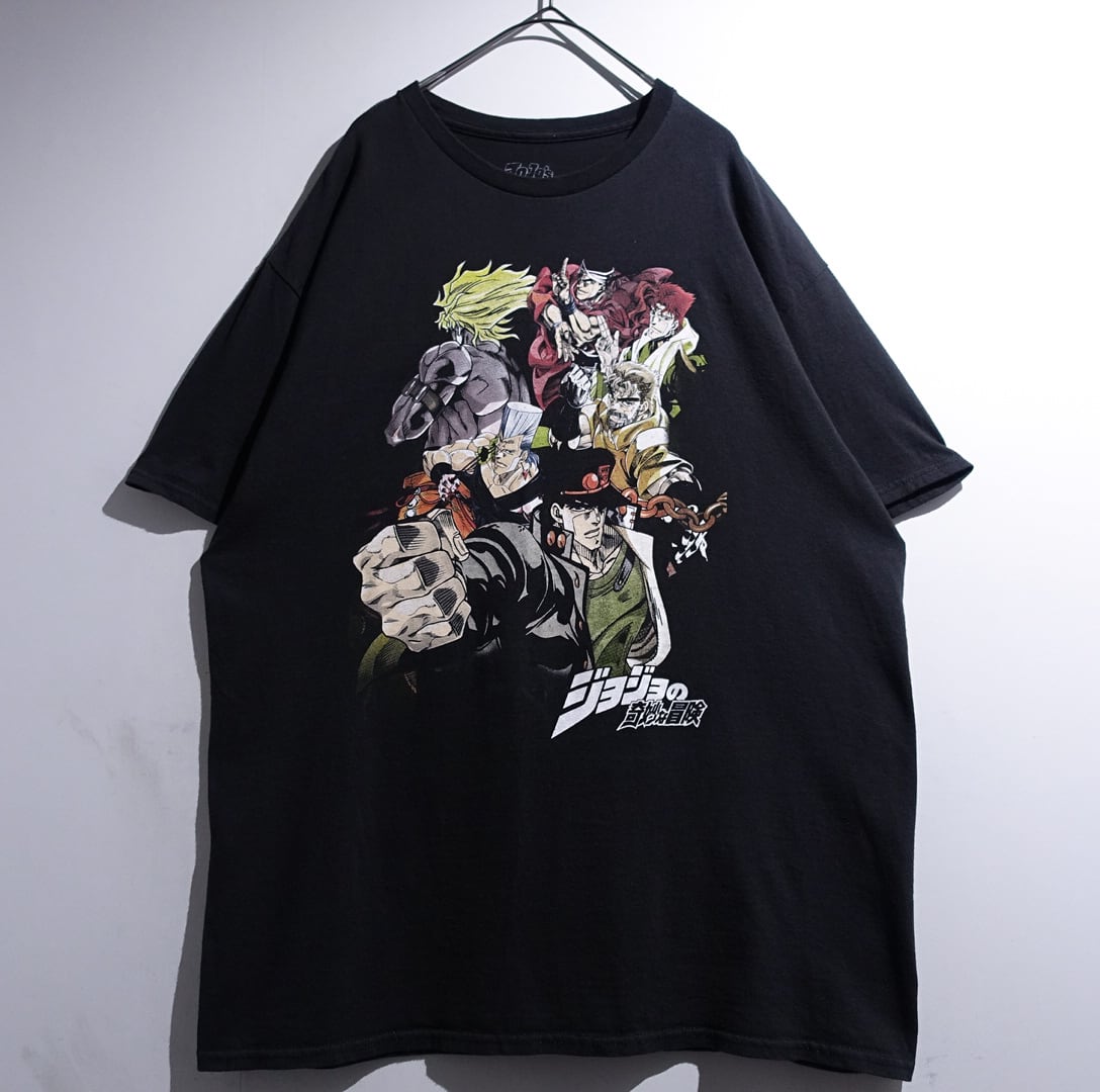 "JoJo's Bizarre Adventure" Black Print Design Anime T-Shirt