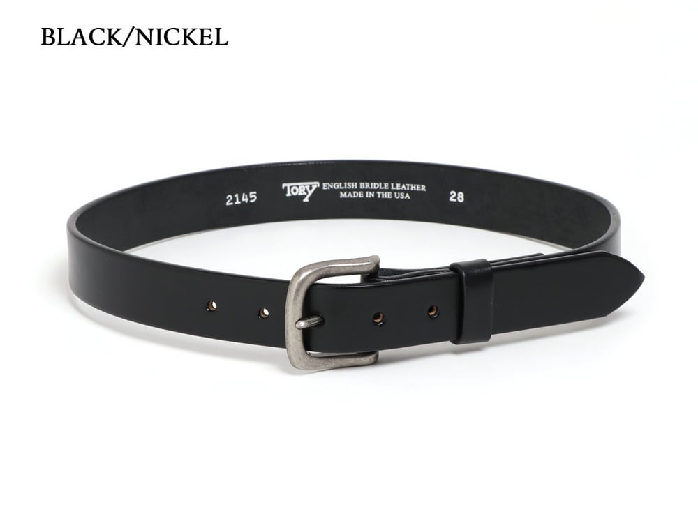 TORY LEATHER トリーレザー BLACK/NICKEL ブライドルレザー ストラップ
