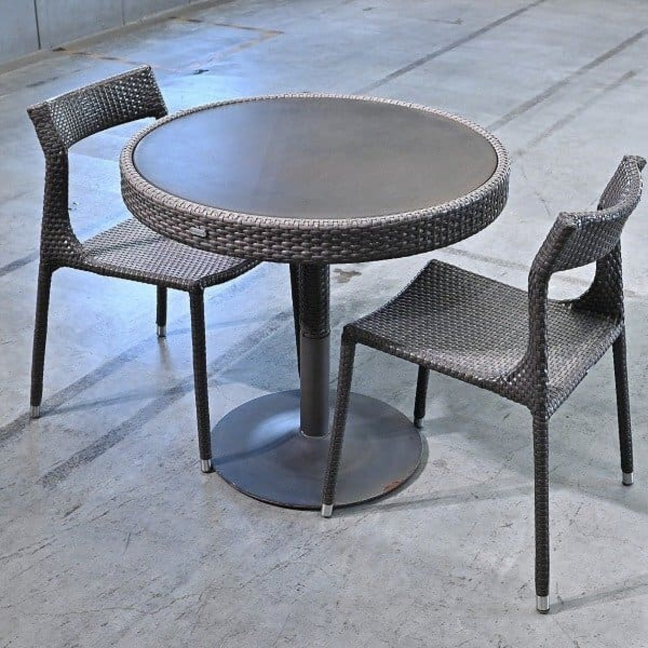 ASPLUND 取扱い emu 「TEBECHAIR/CHARLESTON」ダイニングセット B セミアウトドア ガーデン エミュー テベチェア チャールストン【中古家具/中古インテリア/USED家具ユーズド家具/リサイクル】