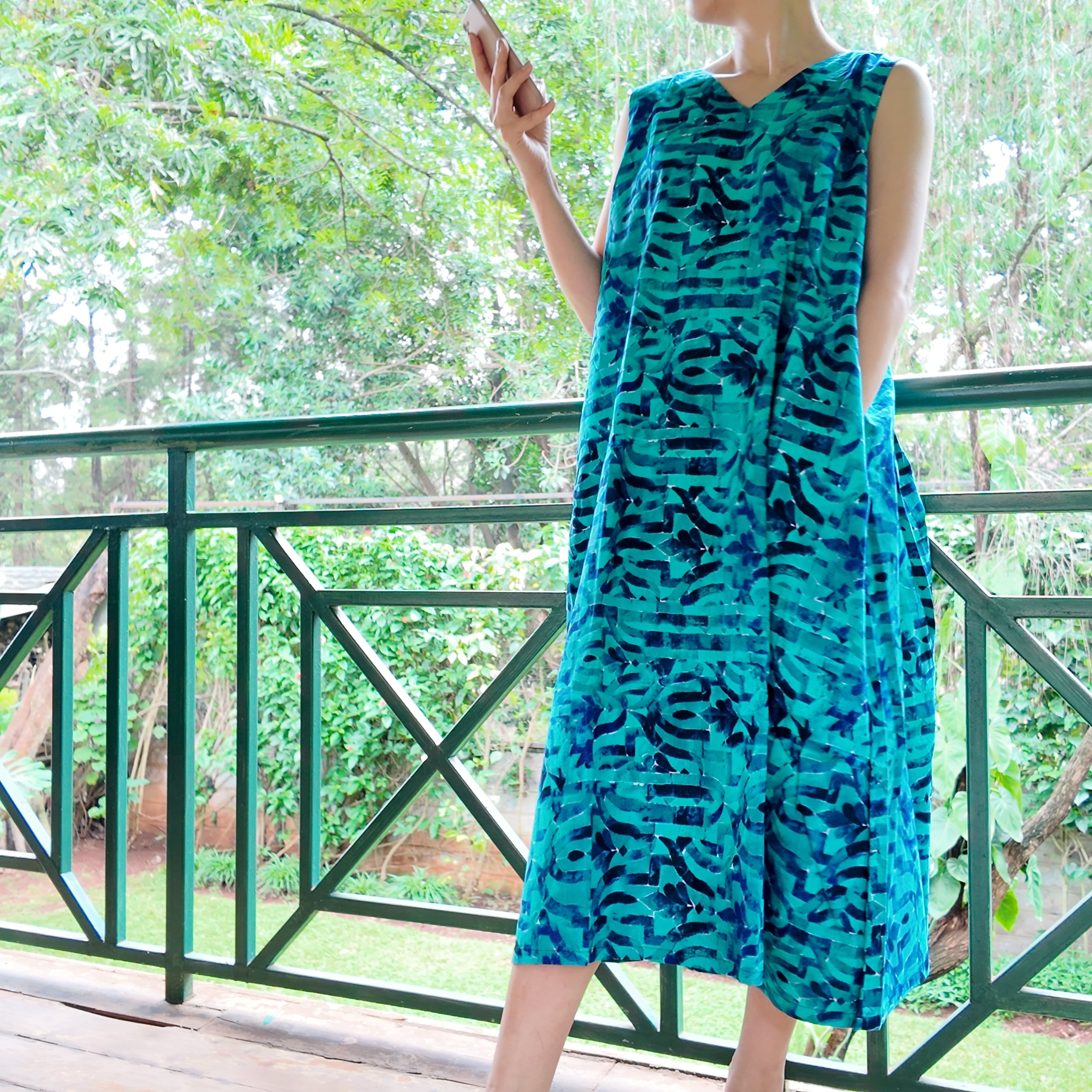 Aラインワンピース =emerald