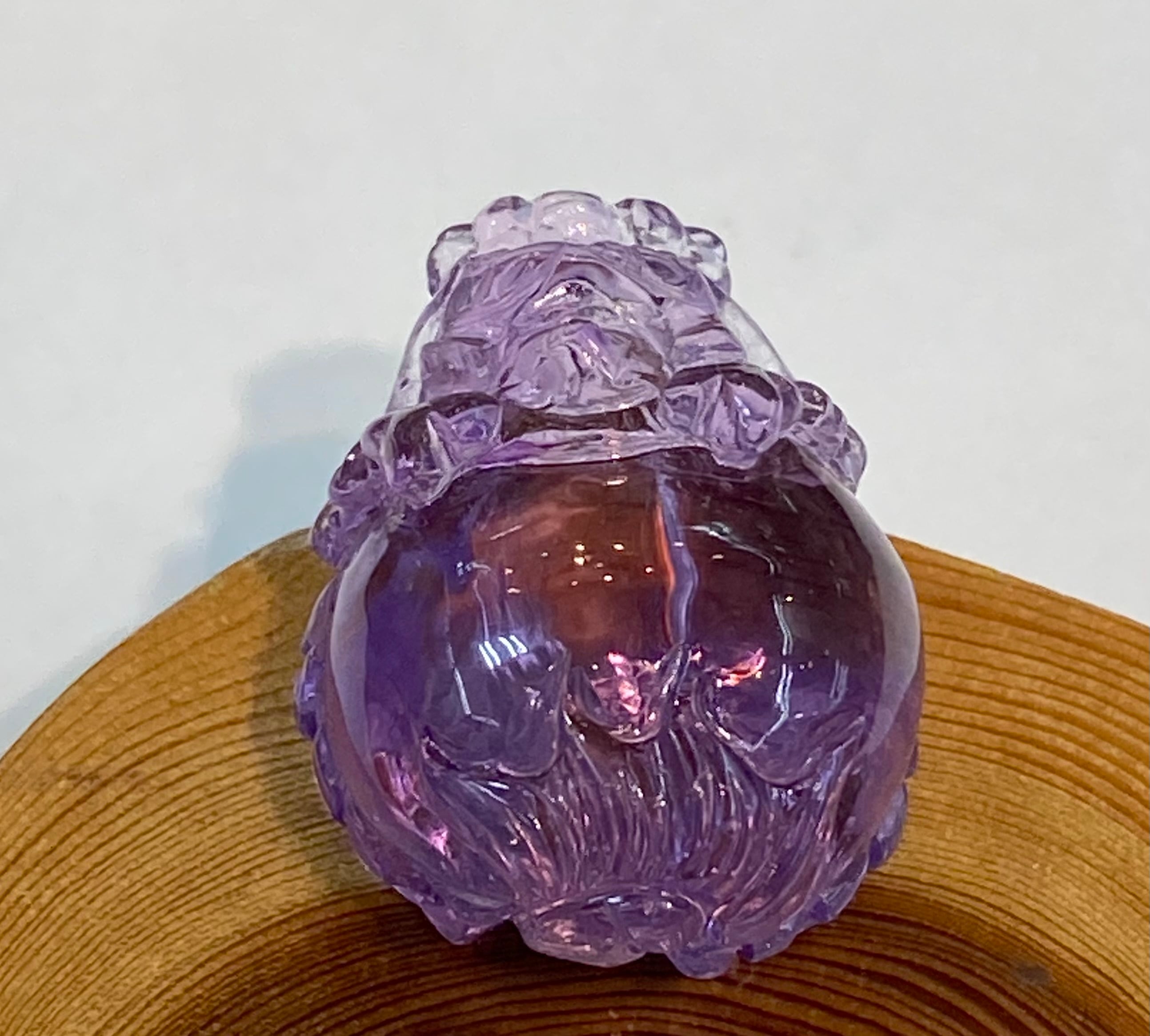 厳選 ナミビア産 宝石質アメジスト 龍亀ロングイ 透明度抜群 | 水晶