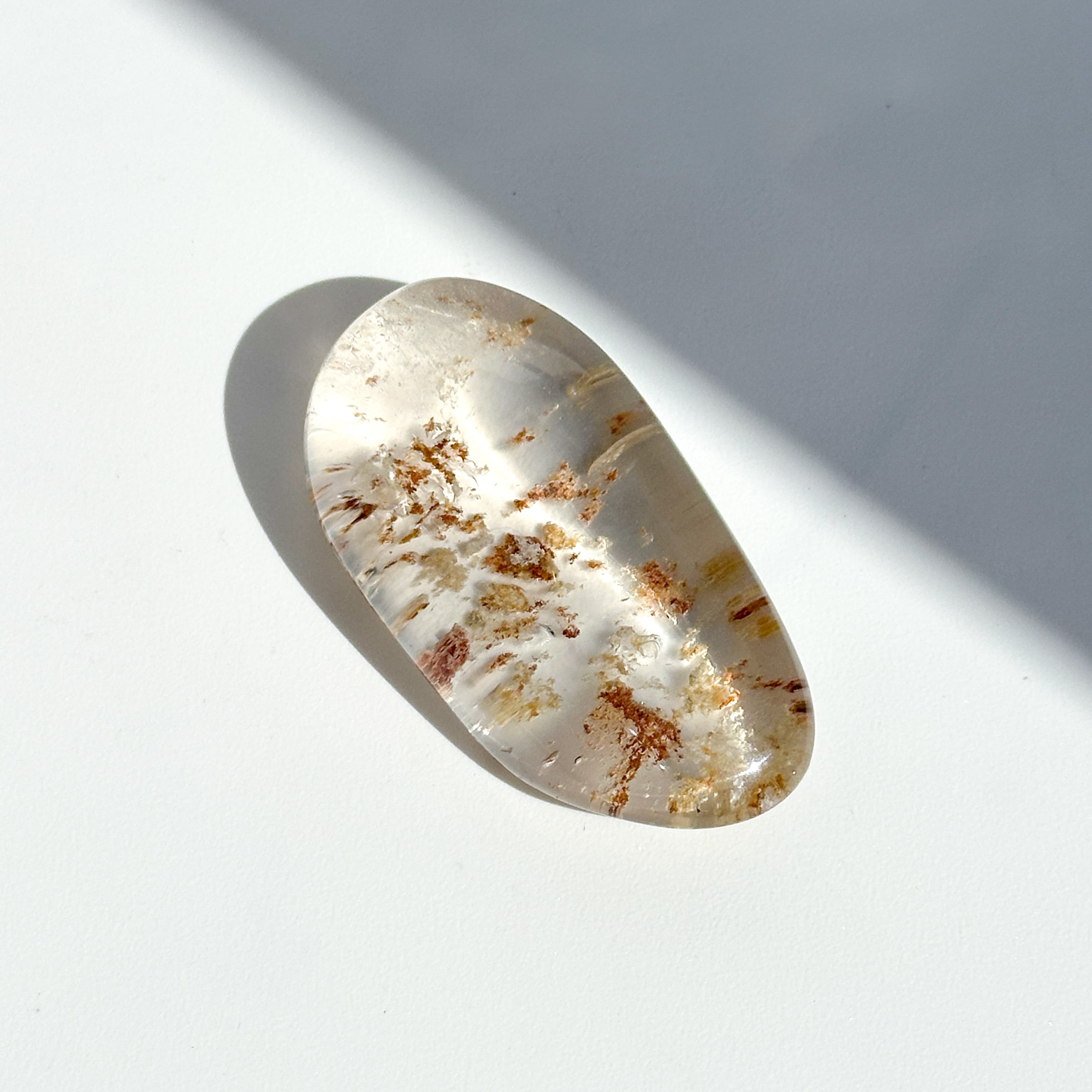 ミナスジェライス産ガーデンクォーツ レンズ42◇Garden Quartz◇天然石・鉱物・パワーストーン・インテリア