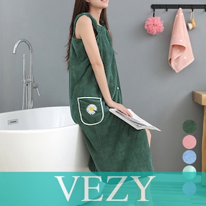 ラップタオル 大人用 巻きタオル 速乾 スナップボタン マイクロファイバー 着るバスタオル 海水浴 お風呂 プール ラップバスローブ スイミング お着替えタオル 下着 アンダーウェア ベジー VEZY ItemNo.【18649969 】