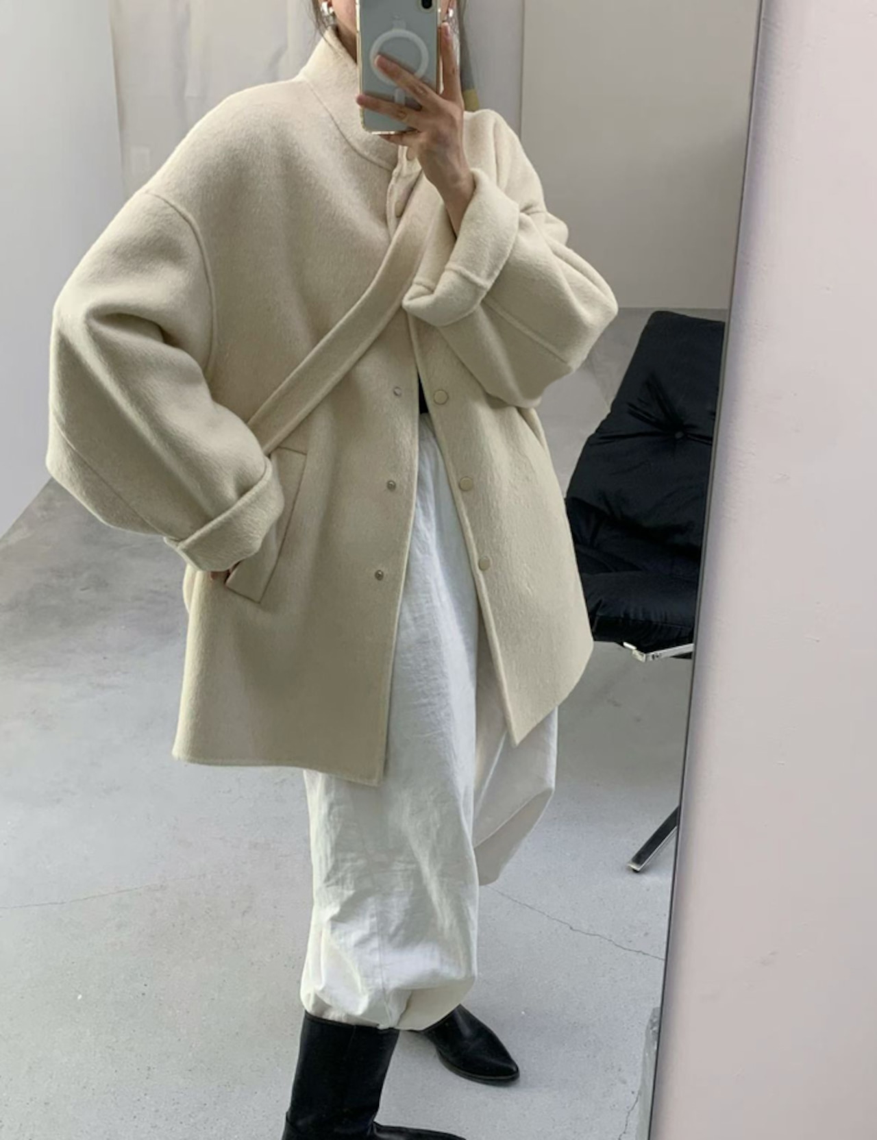 【25aw】Hand-made Half Wool Coat_4colors