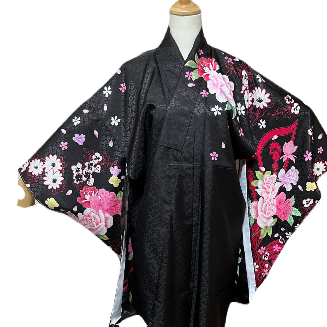 正絹 中幅帯 中桜に鳳凰 | takumi