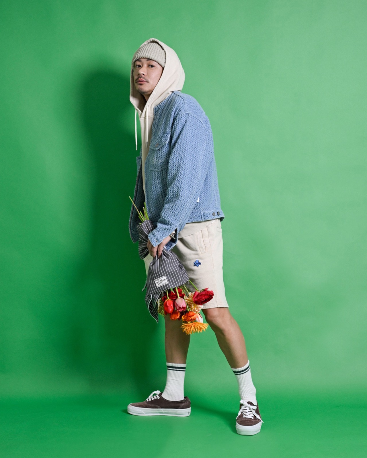 【#Re:room】FLOWER ICON WASHED PARKA［REC879］