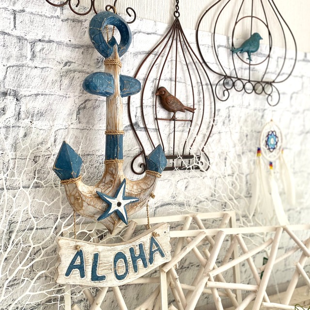 アンカー型の木製ハンギングボード