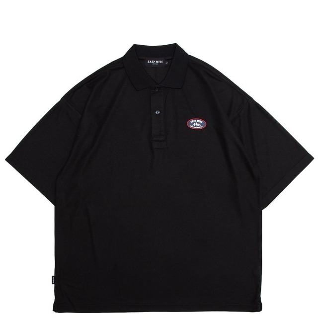 EAZY MISS / ATHLETIC POLO SHIRT / Black / L