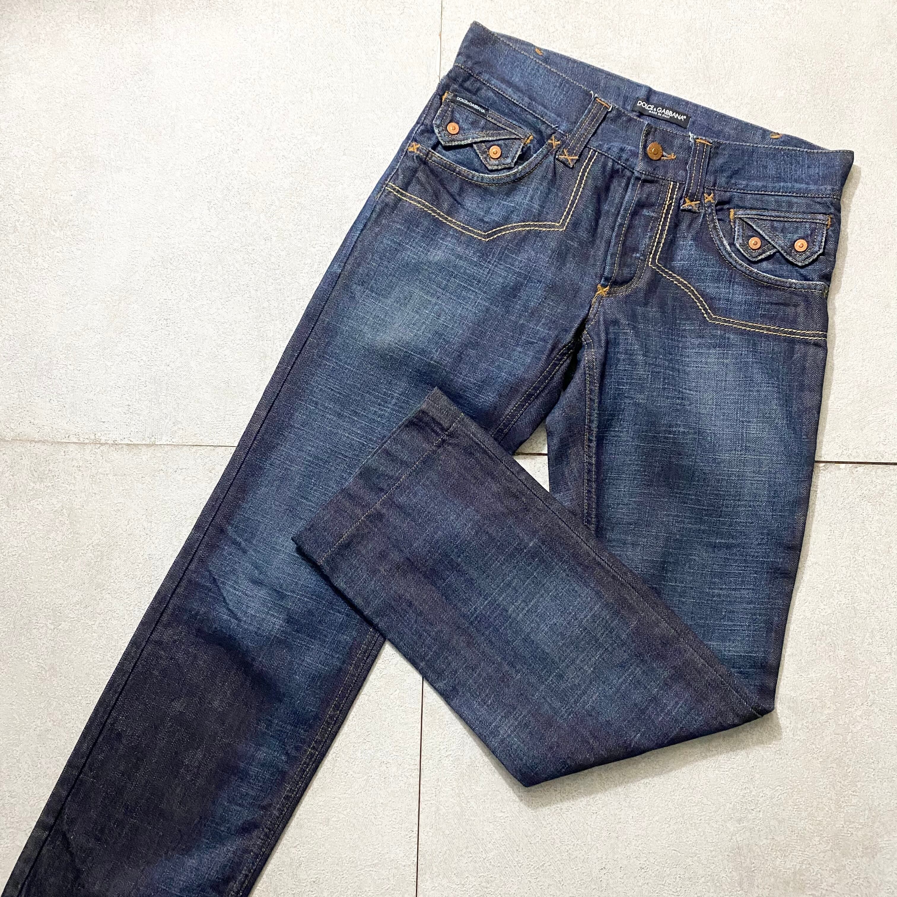 DOLCE&GABBANA western stitch design denim pants | NOIR ONLINE
