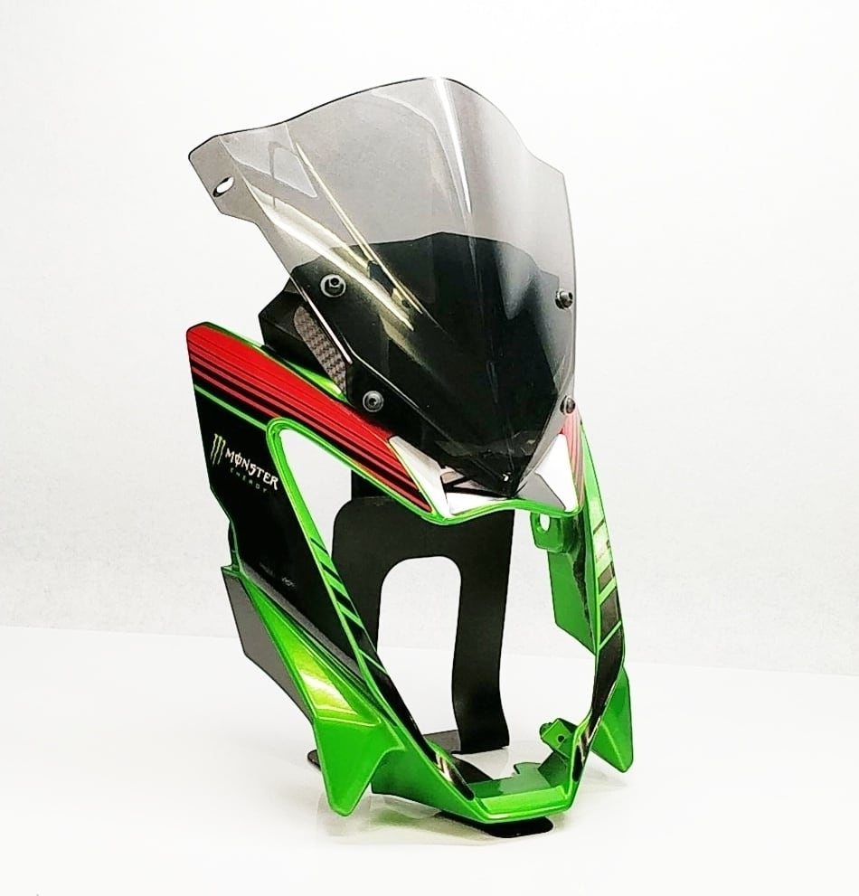 z125pro z125 ミッドバイザー ボルトオン カーボン スモークスクリーン