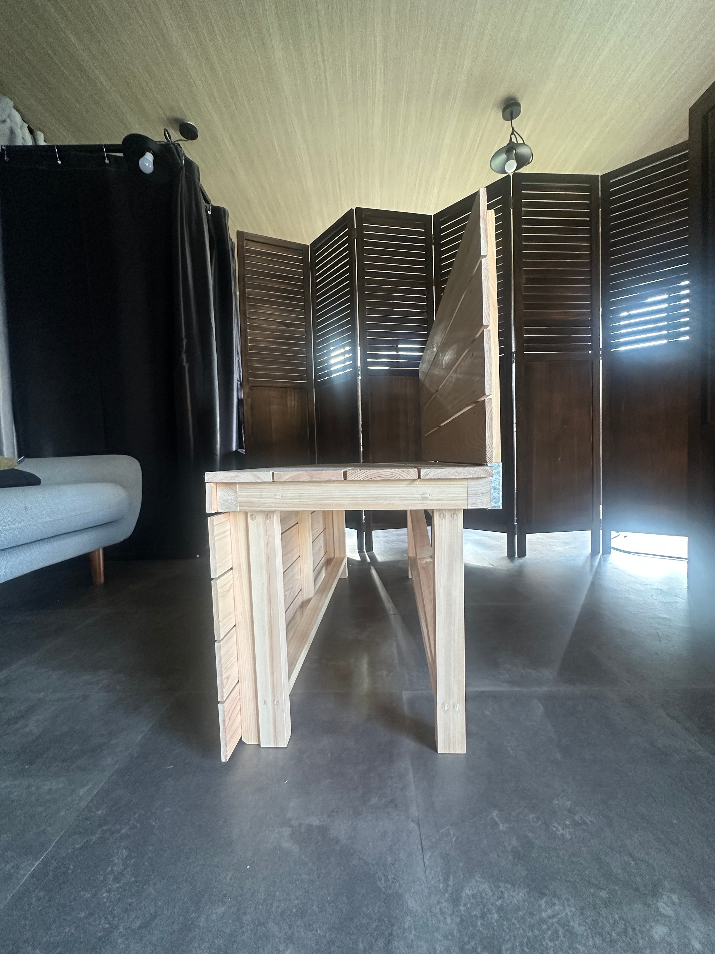 HINOKI BENCH』【2人用】おうちDEサウナRich専用設計 国産ヒノキ 本格