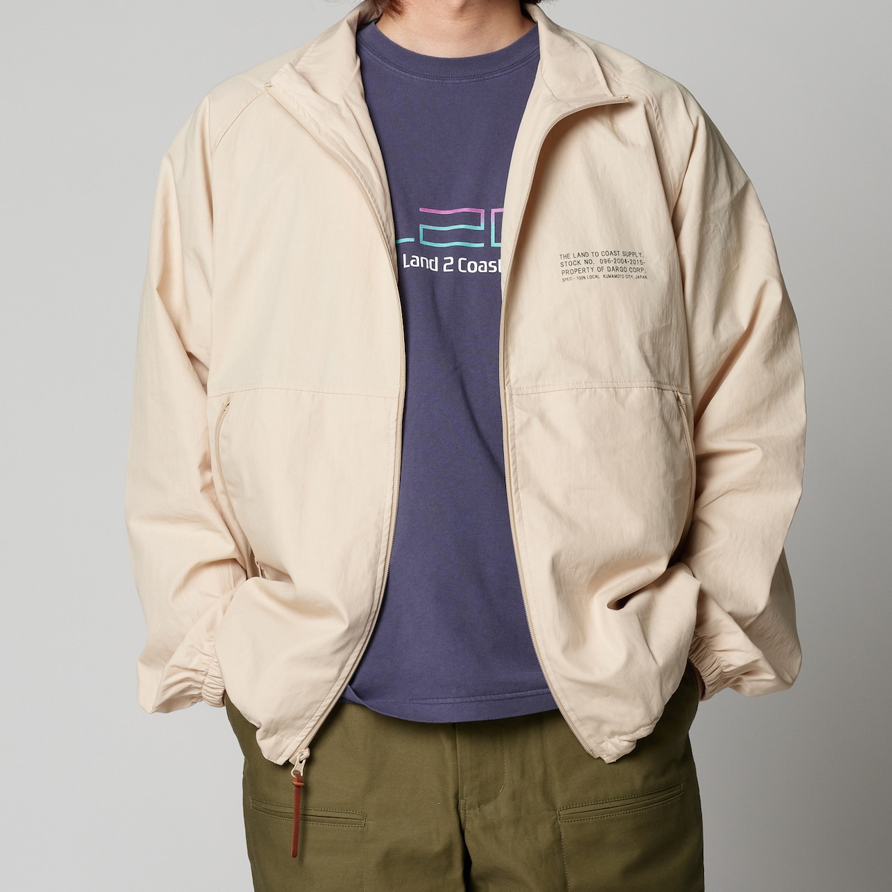 【DARGO】"COTTON / NYLON"  Active Jackets（NATURAL）