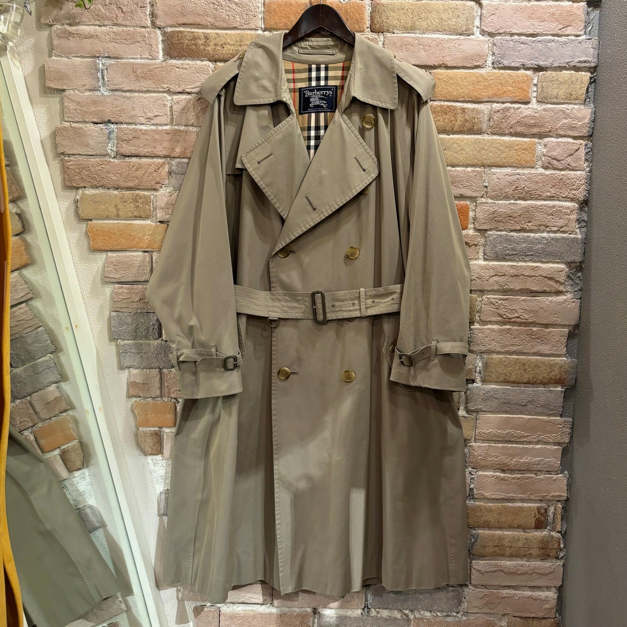 Burberry バーバリートレンチコート一枚袖ヴィンテージ古着玉虫色 