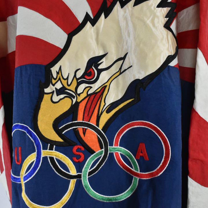 STARTER USAオリンピック ナイロンジャケット 刺繍ロゴ スターター
