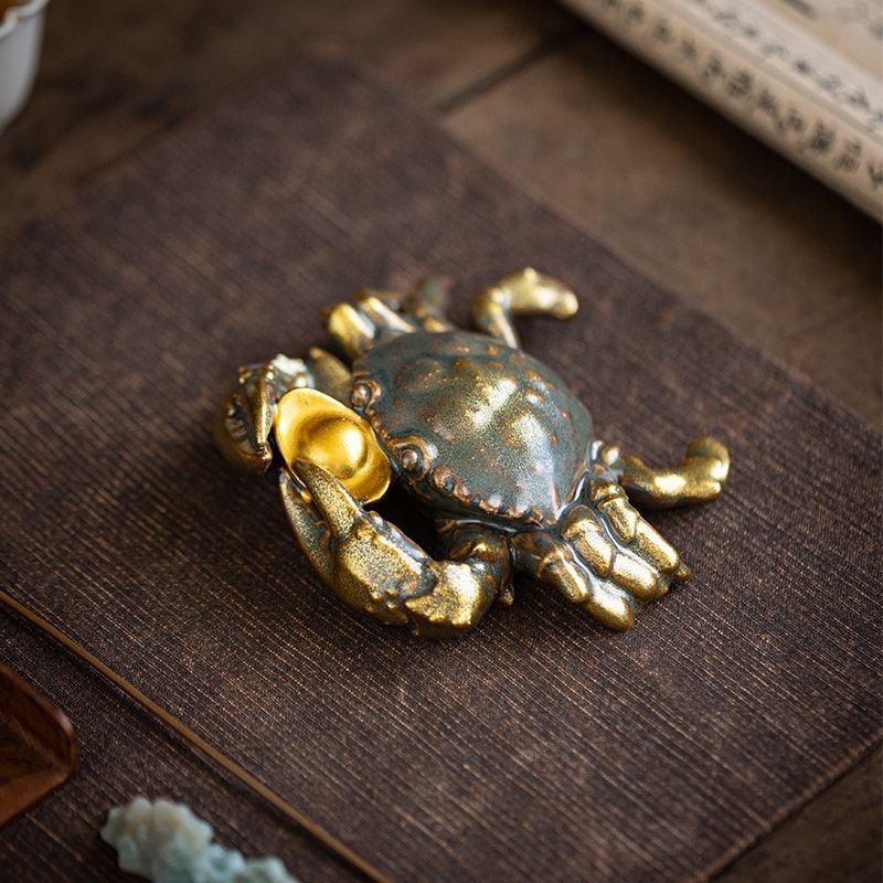 カニ 蟹 風水 置物 風水置物 吉祥 縁起物 招財 開運 財運 金運 商売