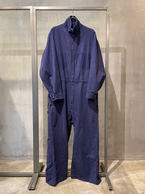 TrAnsference maxi coat from jumpsuit - navy / garment dyed effect